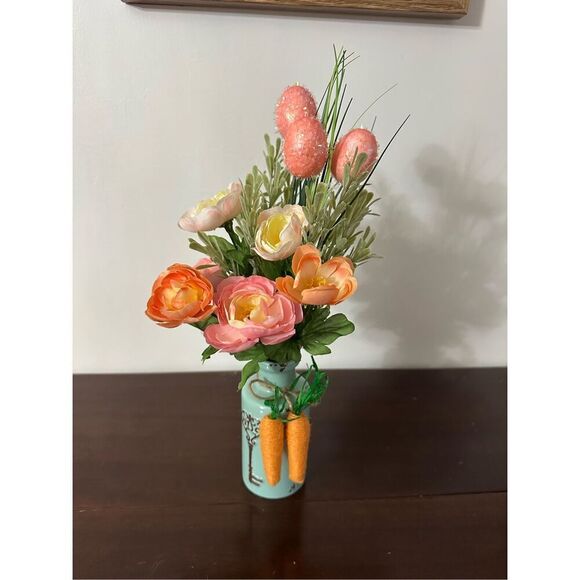Spring/Easter Faux Floral oranges Flowers 💐 - Picture 4 of 7